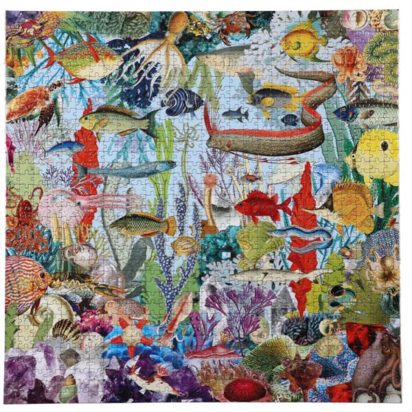 1000 pieces jigsaw puzzle : Gems And Fish - Eeboo-PZTGEF