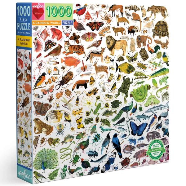 Puzzle 1000p Eine Regenbogenwelt - Eeboo-PZTRBW