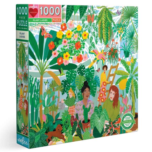 Puzzle carré 1000 pièces : Dames des plantes - Eeboo-PZTPTL