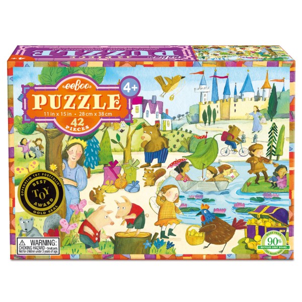 Puzzle 42 pièces : Mystère dans la forêt - Eeboo-9650438