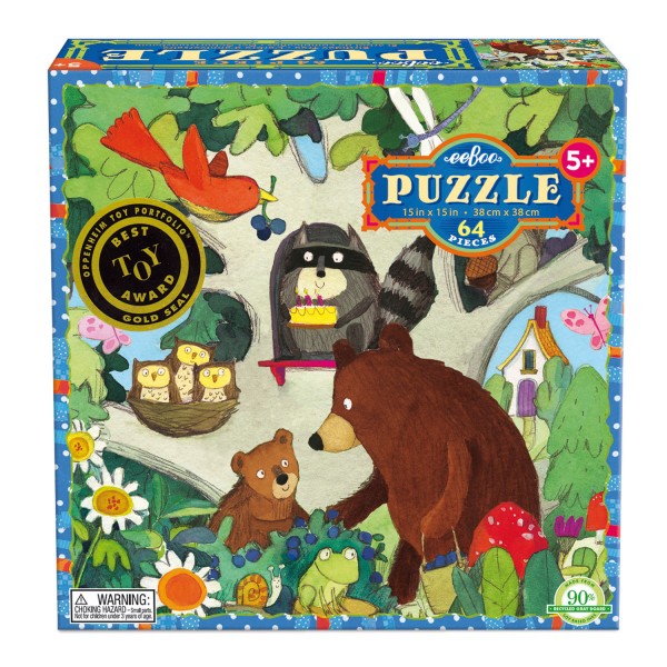 Puzzle 64 pièces : Arbre d'anniversaire - Eeboo-9650439