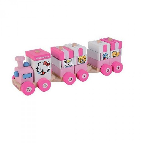 Train en bois - Hello Kitty : Formes à empiler - Eichhorn-100003130