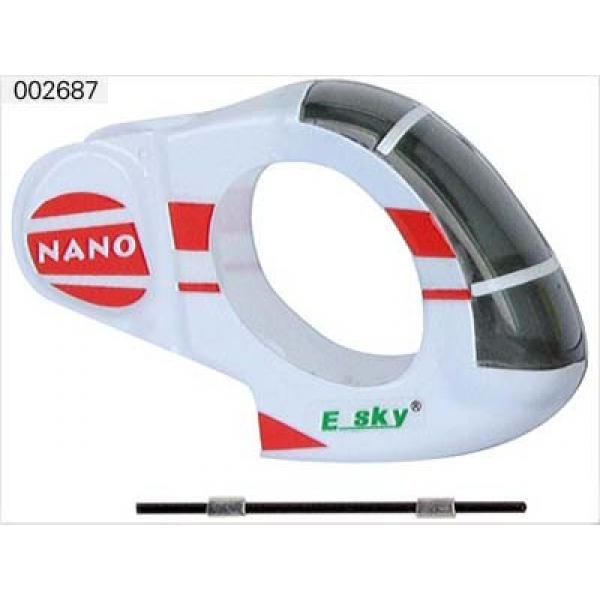 Fuselage Set A(Blanc),round head pour Mini Nano Esky - ESK-ESK002687