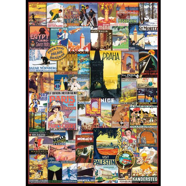 Puzzle 1000 pièces : Voyage autour du Monde - EuroG-6000-0755