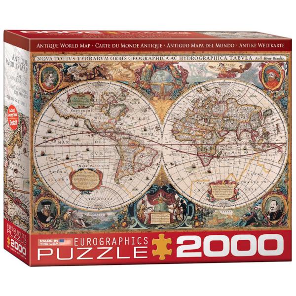 Puzzle 2000 pièces : Carte du monde antique - EuroG-8220-1997
