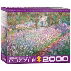 Puzzle 2000 pièces : Le jardin de Monet, Claude Monet 