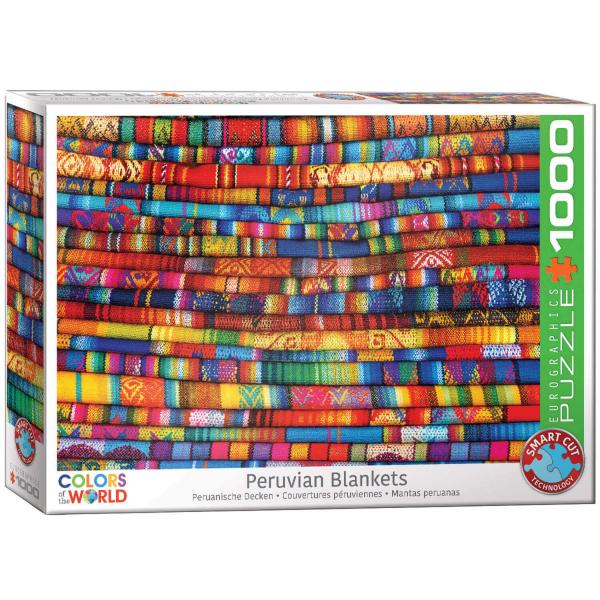 Puzzle 1000 pièces : Couvertures péruviennes - EuroG-6000-5535