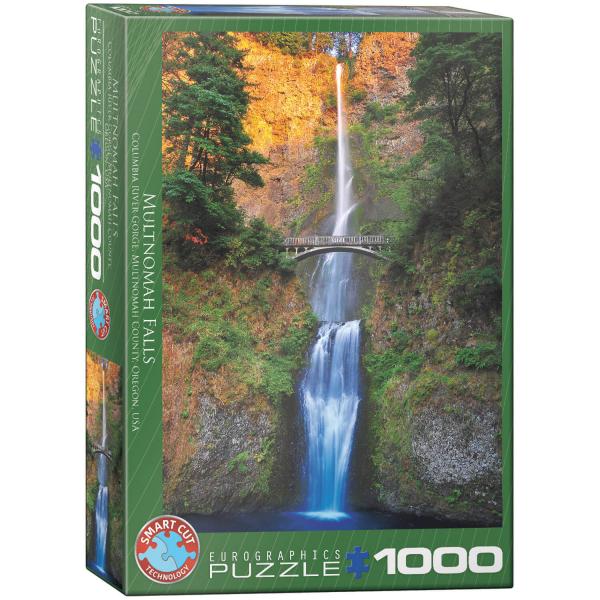 1000 piece jigsaw puzzle: Multnomah Falls, Oregon - EuroG-6000-0546