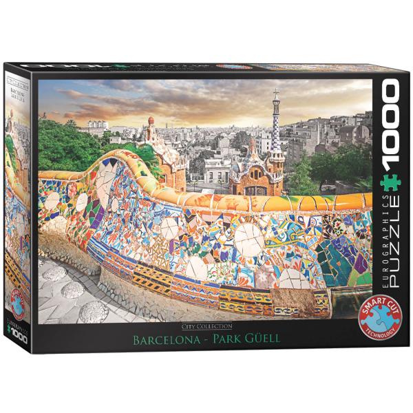 1000 piece jigsaw puzzle: Park Güell, Barcelona - EuroG-6000-0768