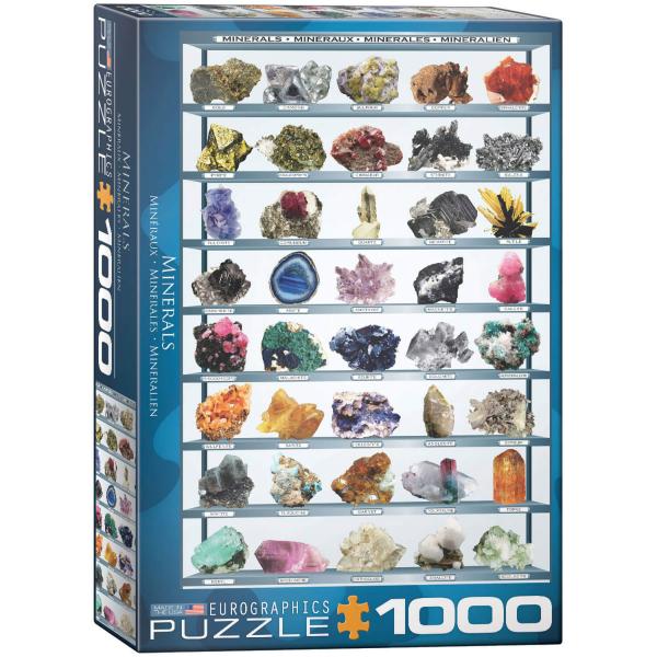 Puzzle 1000 pièces : Minéraux du monde - EuroG-6000-2008