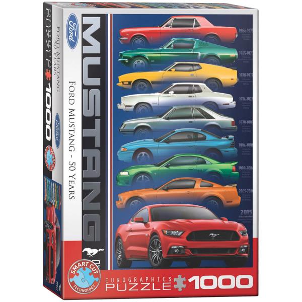 Puzzle 1000 pièces : Ford Mustang 50 ans - EuroG-6000-0699