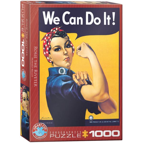 1000 piece jigsaw puzzle: Rosie the riveter, Howard Miller - EuroG-6000-1292