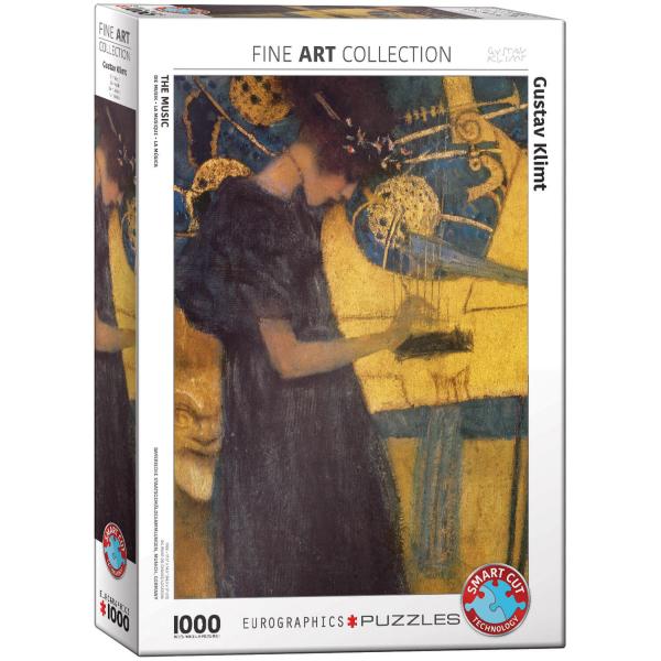 Puzzle 1000 pièces : La musique, Gustav Klimt - EuroG-6000-1991