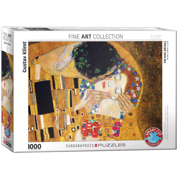 Puzzle 1000 Teile: Der Kuss, Gustav Klimt - EuroG-6000-0142