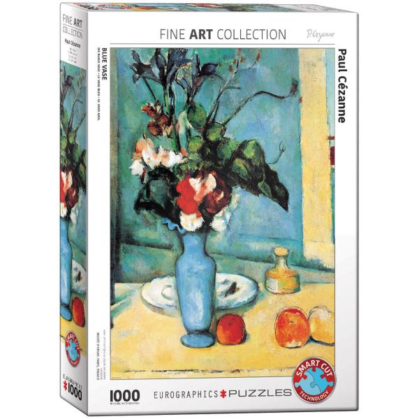 Puzzle 1000 pièces : Vase bleu, Paul Cézanne - EuroG-6000-3802