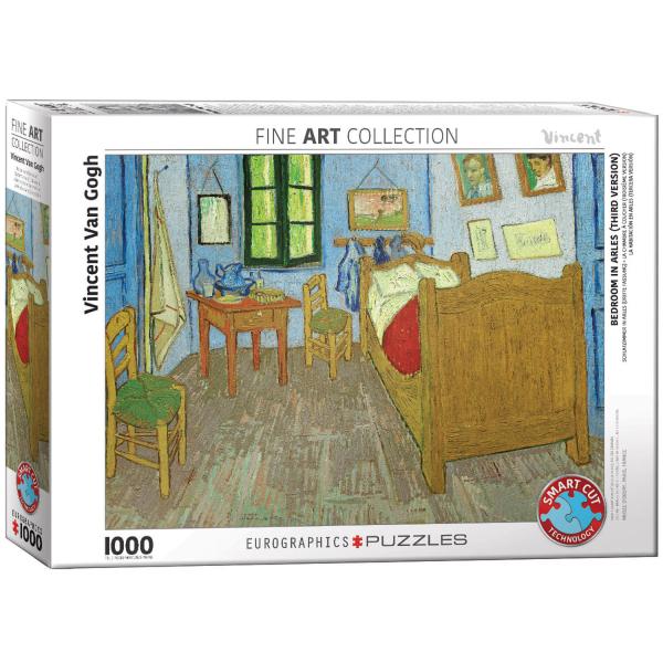 Puzzle 1000 Teile: Schlafzimmer in Arles, Van Gogh - EuroG-6000-0838