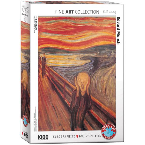Puzzle 1000 pièces : Le cri, Edvard Munch - EuroG-6000-4489