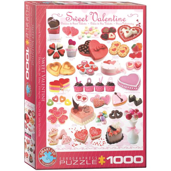 Puzzle 1000 pièces : Douceurs de St Valentin - EuroG-6000-0431