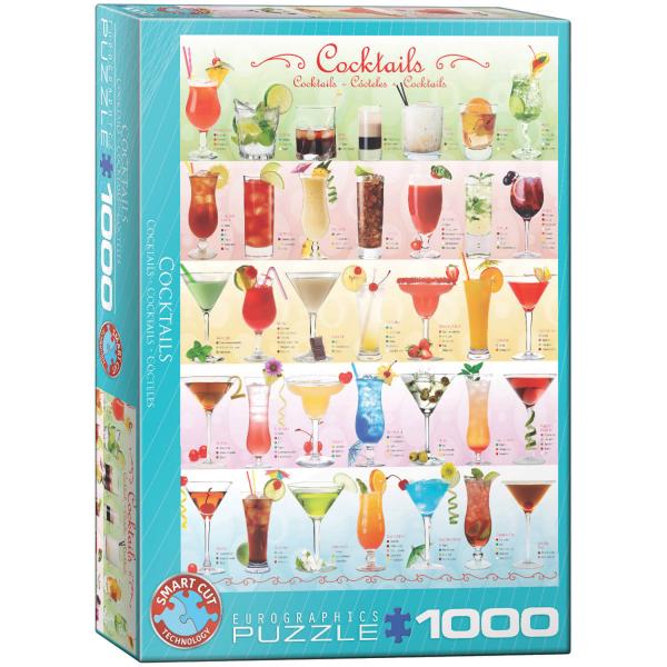 Puzzle 1000 pièces : Cocktails - EuroG-6000-0588