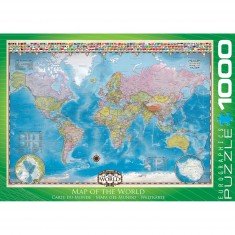 1000 Teile Puzzle: Weltkarte