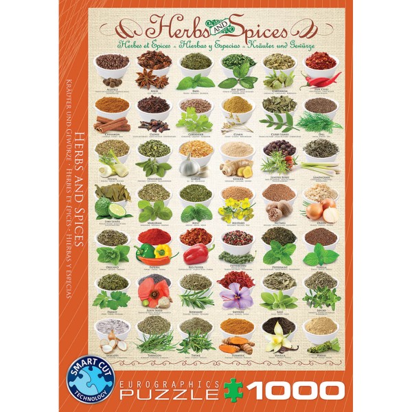 1000 Teile Puzzle: Kräuter und Gewürze - EuroG-6000-0598