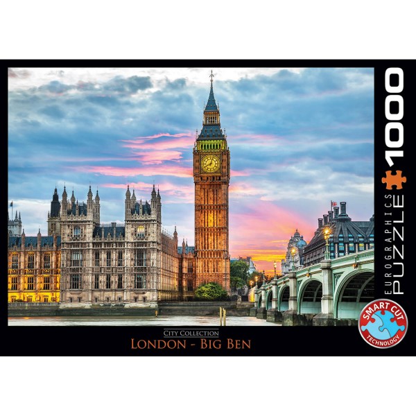 1000 Teile Puzzle: Big Ben, London - EuroG-6000-0764