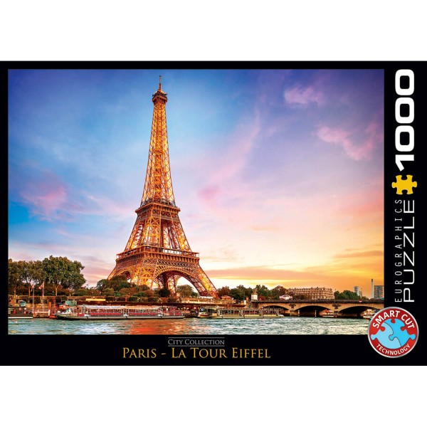 1000 Teile Puzzle: Paris der Eiffelturm - EuroG-6000-0765