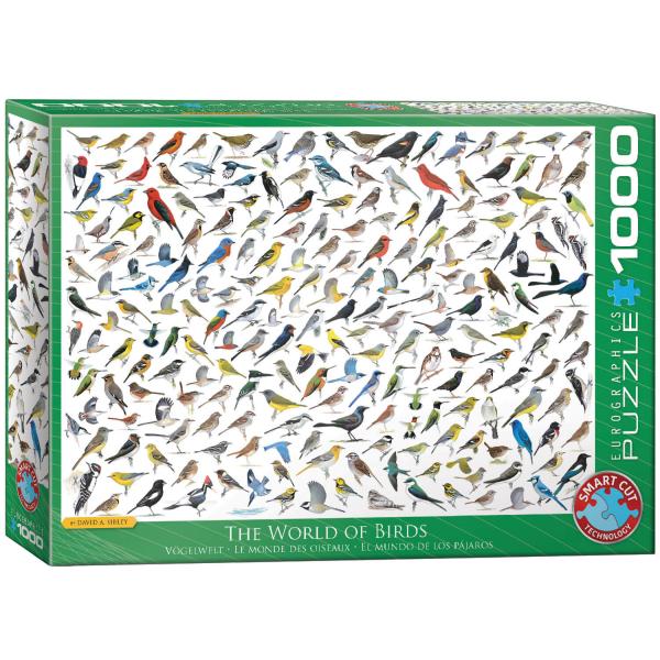 Puzzle 1000 pieces: The world of birds - EuroG-6000-0821