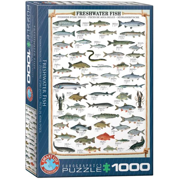Puzzle 1000 Teile: Süßwasserfische - EuroG-6000-0312