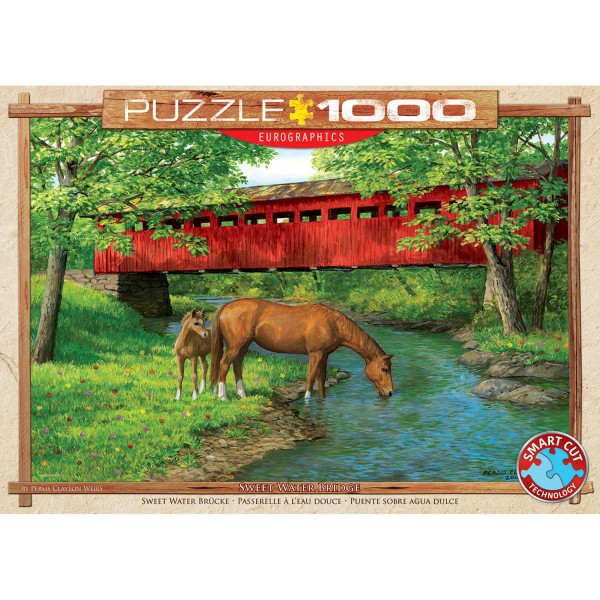 Puzzle 1000 pièces : Passerelle à l'eau douce - EuroG-6000-0834