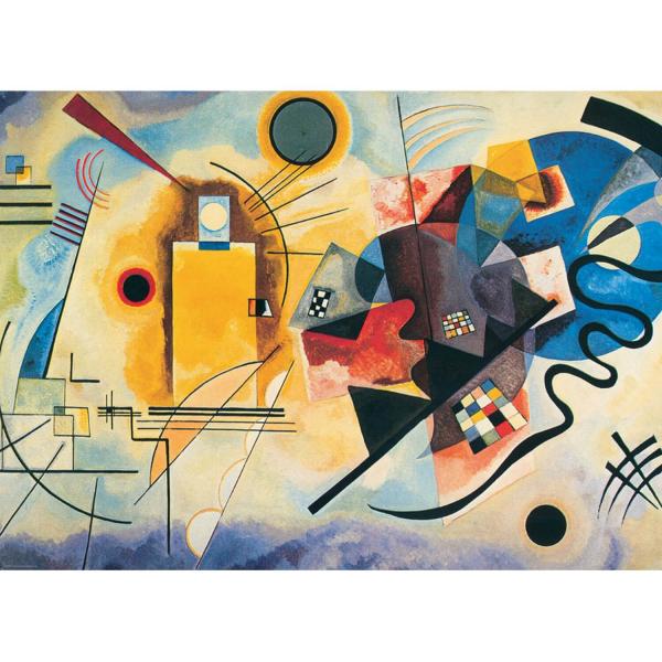 Puzzle 1000 pièces : Kandinsky Wassily : Yellow, red, blue - EuroG-6000-3271