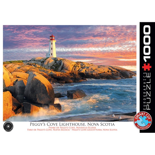 1000 pieces puzzle: Peggy's Cove Lighthouse, Nova Scotia - EuroG-6000-5437