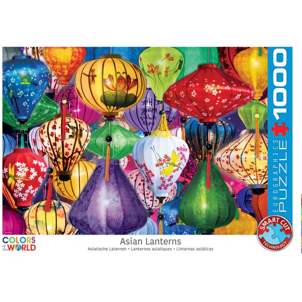 Puzzle 1000 pièces : Lanternes asiatiques - EuroG-6000-5469
