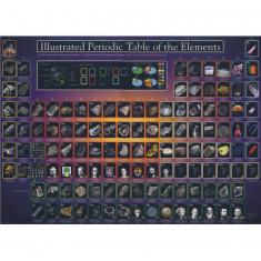 1000 pieces puzzle: Periodic table of the elements