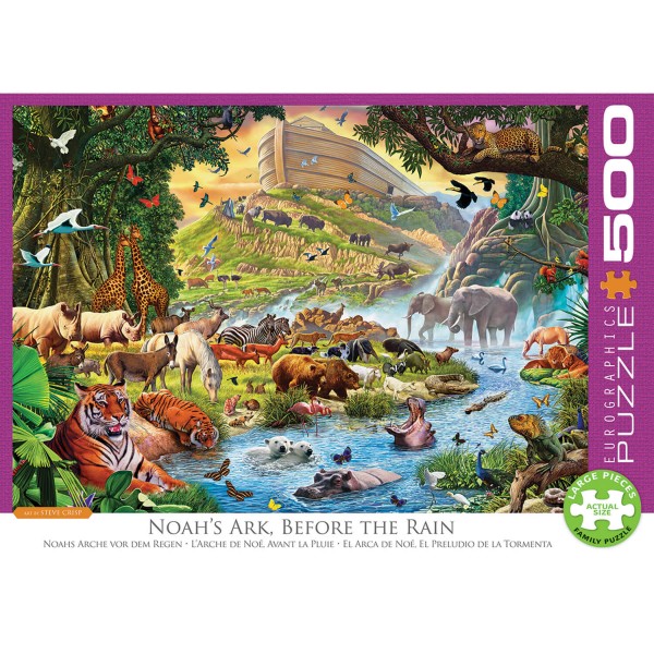 Puzzle 500 pièces XL : L'arche de Noé avant la pluie - EuroG-6500-0980