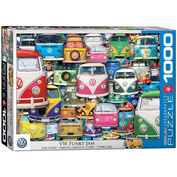 Puzzle 1000 pièces : Les vans Volskwagen - EuroG-6000-5423