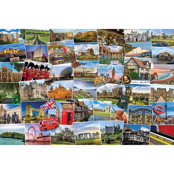 Puzzle 1000 pièces : Voyage au Royaume Uni - EuroG-6000-5464
