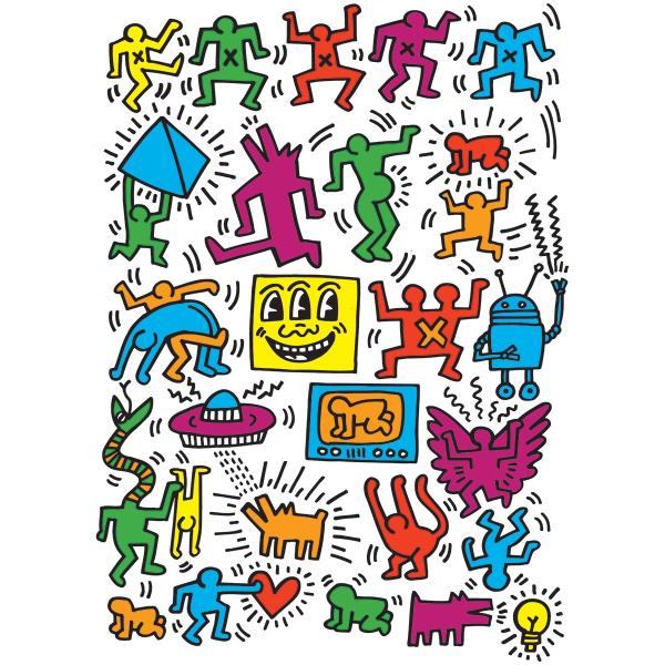 1000 Teile Puzzle: Keith Haring: Collage - EuroG-6000-5513