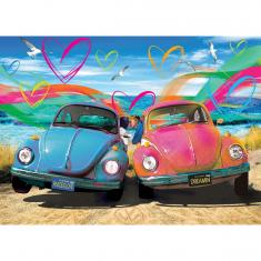 1000 Teile Puzzle: Volkswagen Beetle Love