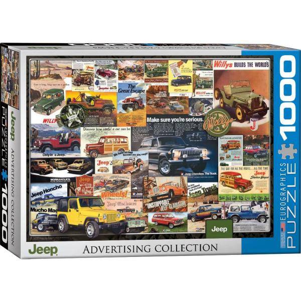 1000 Teile Puzzle: Anzeigensammlung: Jeep - EuroG-6000-0758