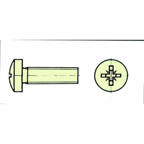 Vis nylon tête cylindrique à croix M5X60 (emb.:100pcs) - Extron - X0650-100