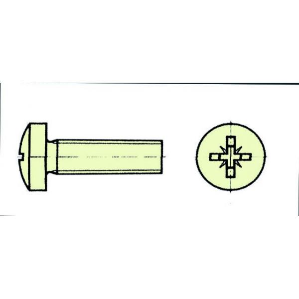 Vis nylon tête cylindrique à croix M 5X30 (emb.:10pcs) - Extron - X0648