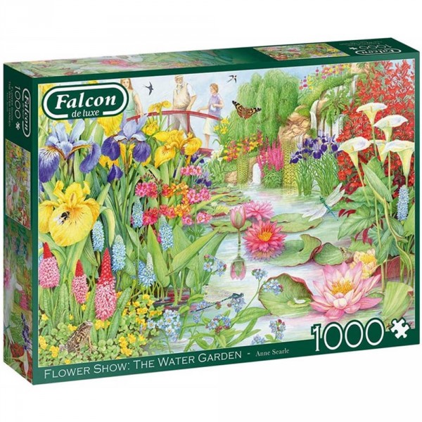 Puzzle 1000 pièces : Spectacle de fleurs : Le jardin d'eau - Diset-11282