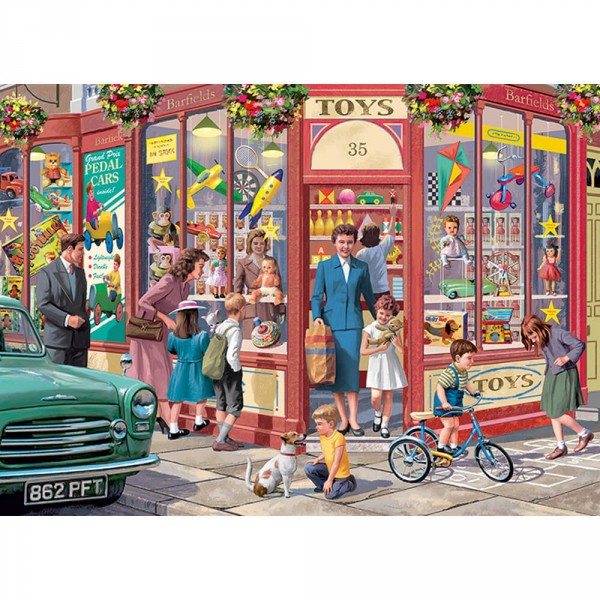 Puzzle 1000 pièces : La boutique de jouets - Diset-11284