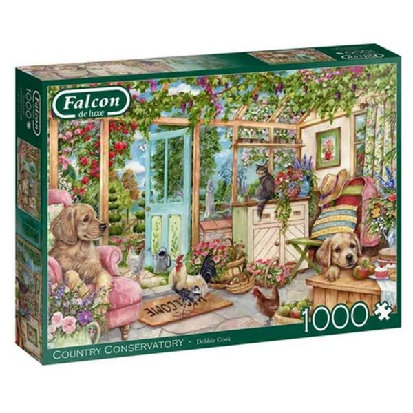 Puzzle 1000 pièces : Country Conservatory - Diset-11314