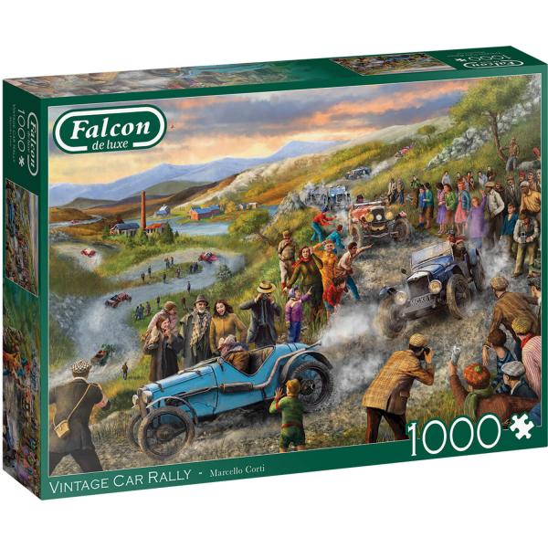 Puzzle 1000 pièces : Rallye de voitures anciennes - Diset-11347