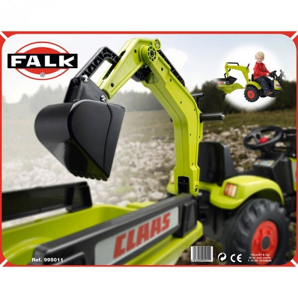 Accessoire pour Tracteurs à pédales  Excavatrice Digger verte - Falk-995011