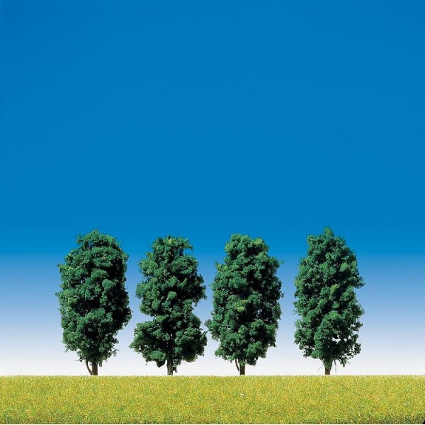 Modélisme : Végétation : 4 arbres avec feuilles - Faller-181416