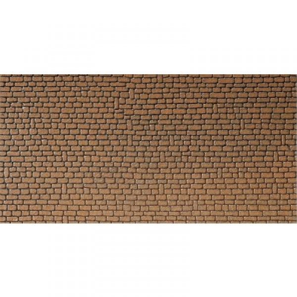 Modélisme HO : Plaque de mur : Grès rouge brun - Faller-170611