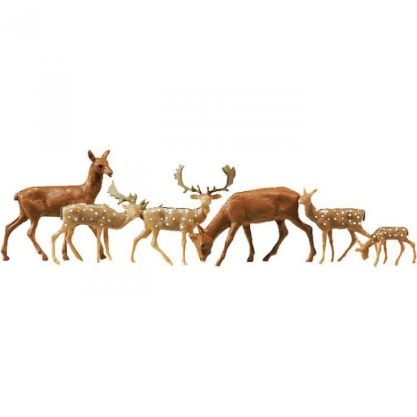 Modélisme HO : Figurines : Daims et cerfs - Faller-154007